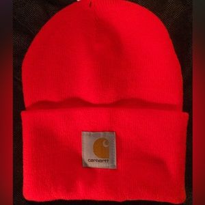 Carhartt Knif Cuffed Bright Orange Beanie- NWT